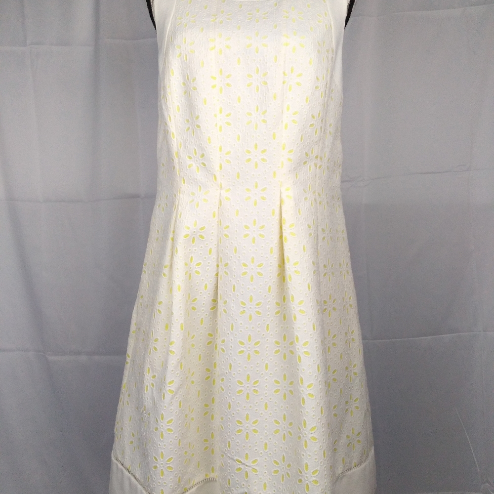 Jessica Howard Women's Eyelet Contrast Fit & Flare Cocktail vintage style dress